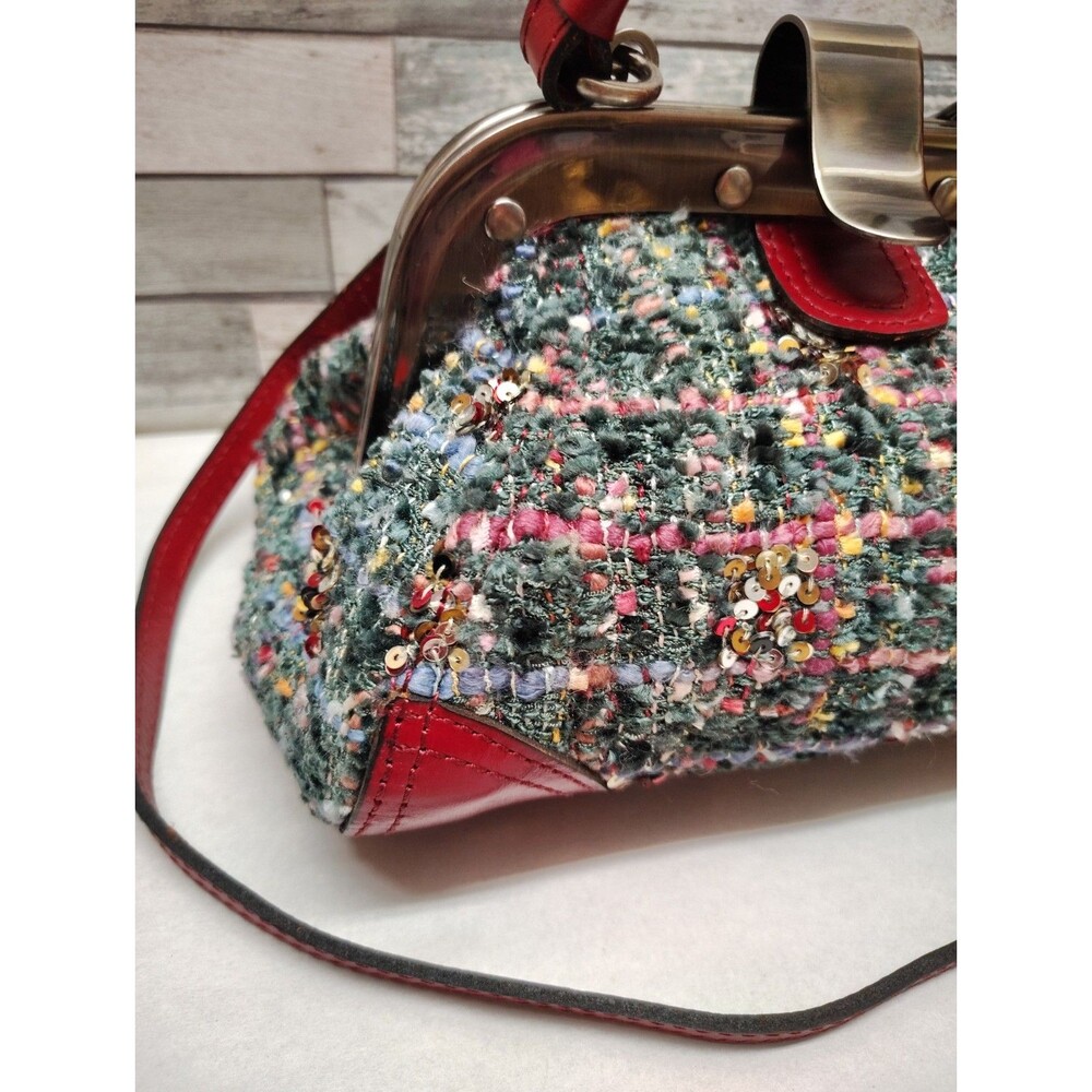 Patricia Nash Conselice Boucle Small Frame Crossbody Lava - Picture 5 of 16